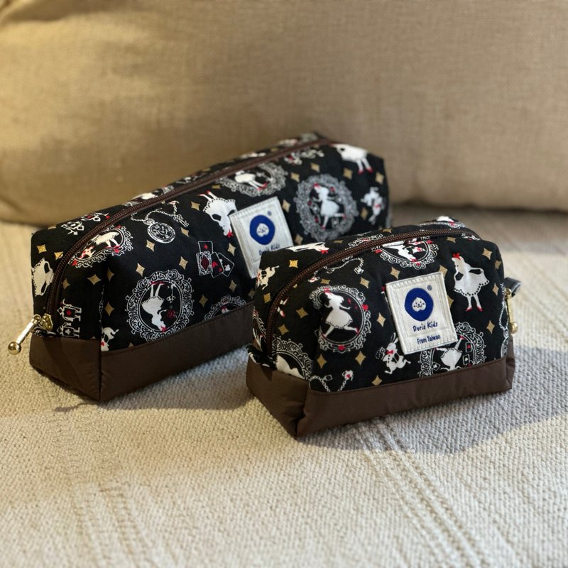 可可爱丽丝Chocolate Alice笔袋 大开口 化妆包 工具收纳包 - 化妆包/杂物包 - 防水材质 咖啡色