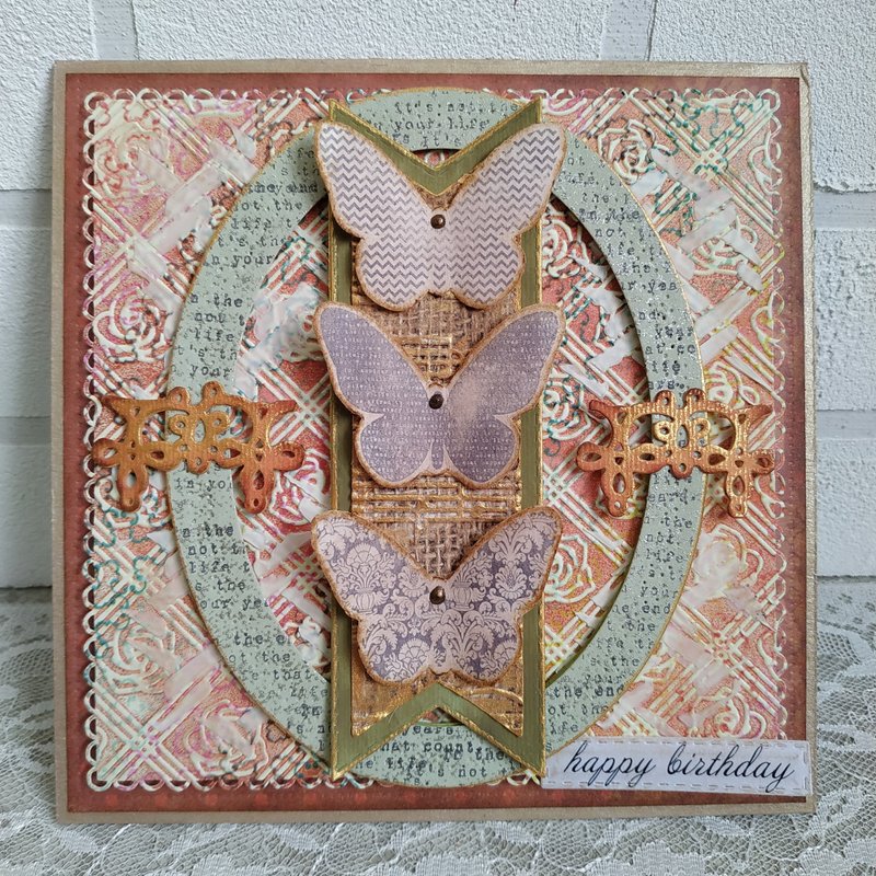 个人化订制生日卡或退休卡。手工制作卡片附礼物盒 - 卡片/明信片 - 纸 多色