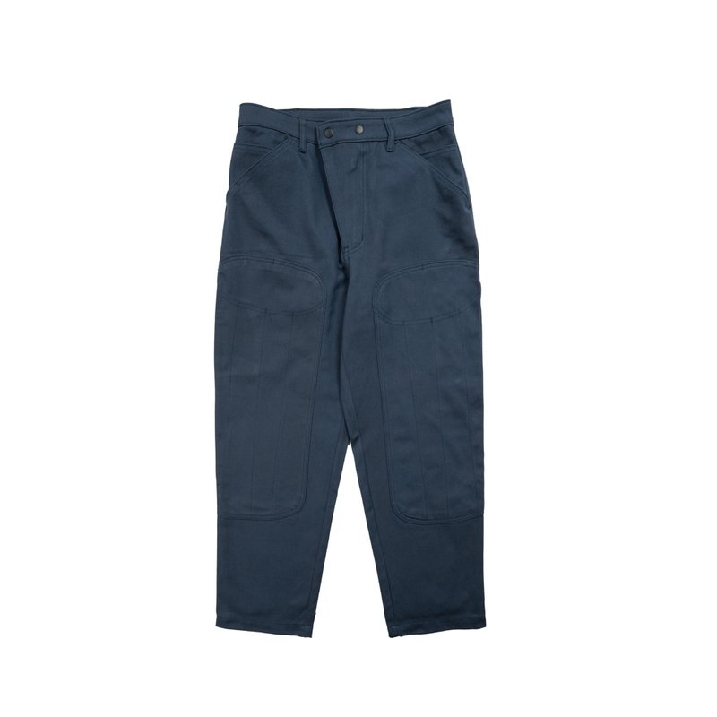 拳魂重磅帆布长裤-幻蓝 - 男士长裤 - 棉．麻 