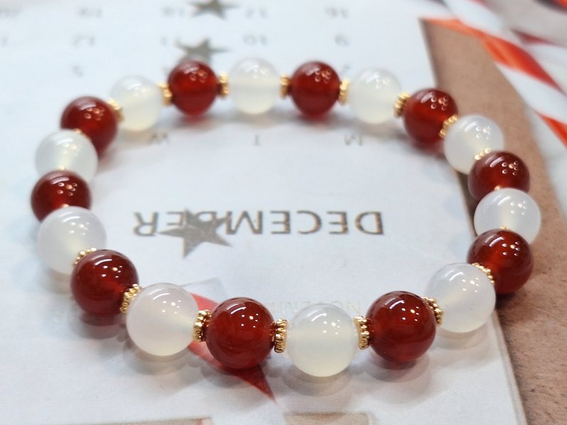 红白玉随手串 - 手链/手环 - 水晶 