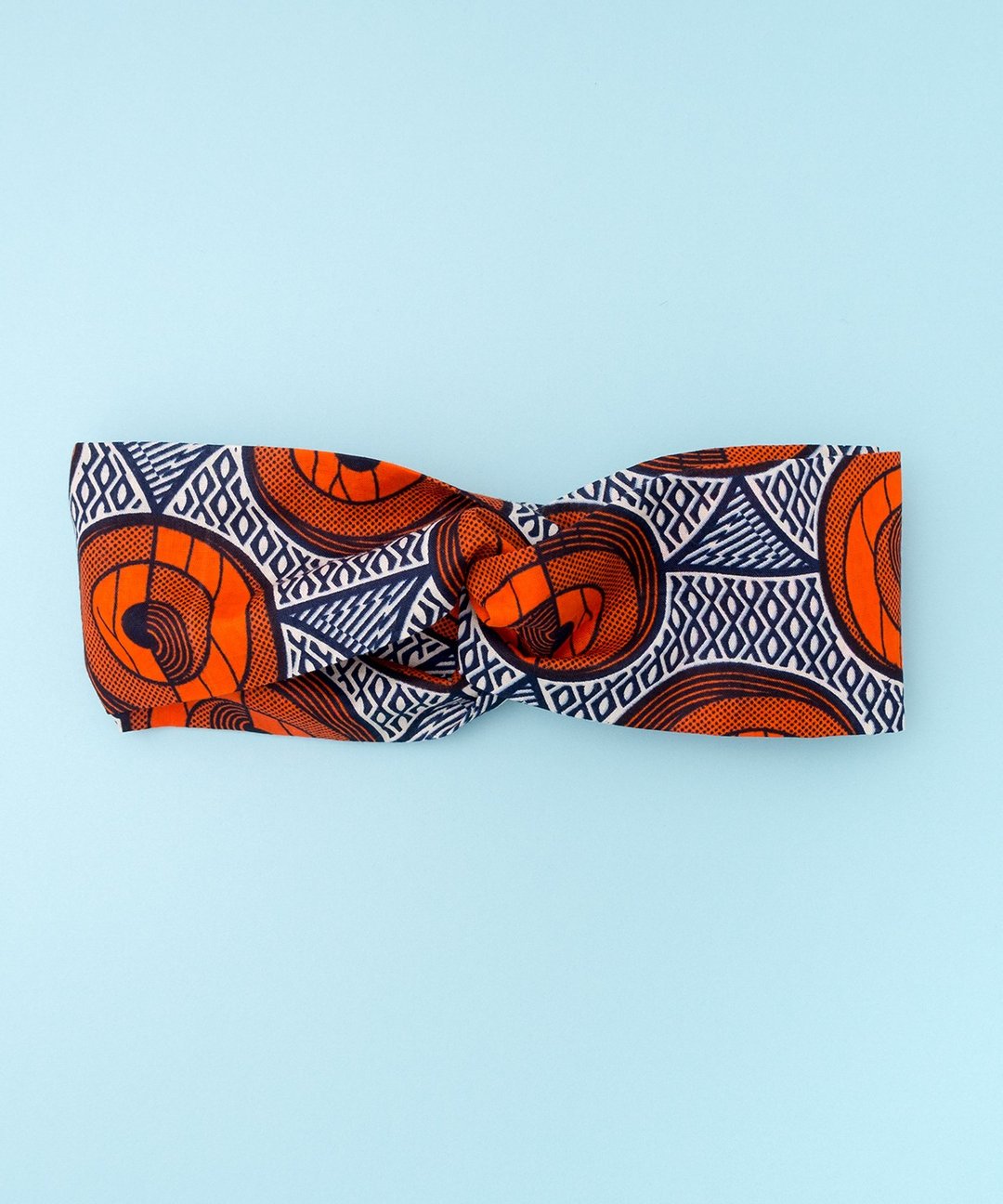 AFRICAN WAX HAIR BAND - 发饰 - 棉 橘色