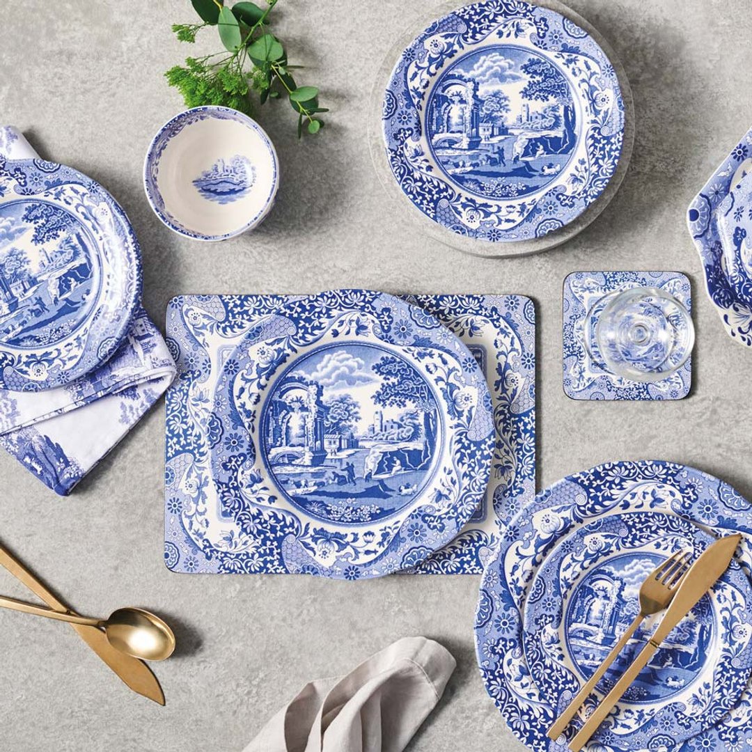 Spode 意大利蓝圆盘(共四款尺寸) - 盘子/餐盘/盘架 - 瓷 蓝色