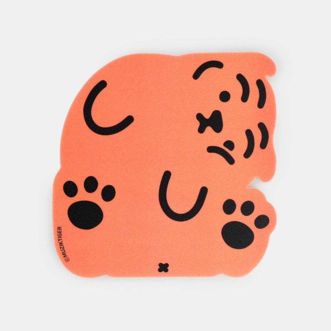 躺肥虎 正方形  PVC 鼠标垫 Square tiger - 鼠标垫 - 其他材质 