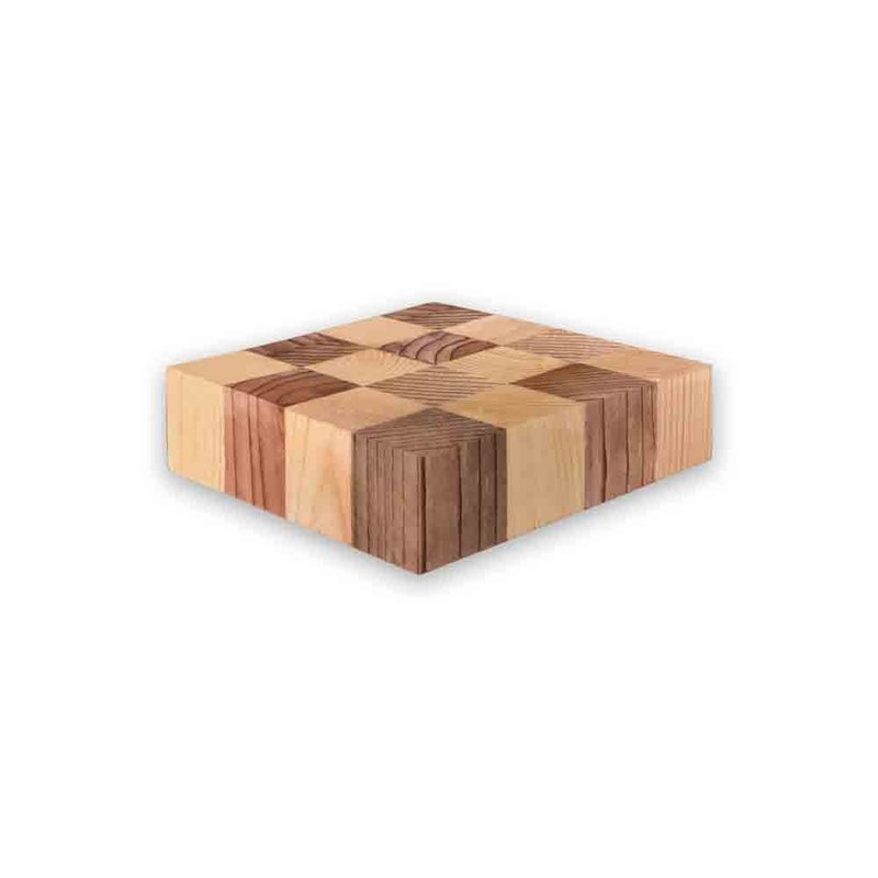 棋盘杯垫 原木杯垫 CU062 - 杯垫 - 木头 