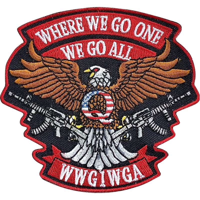 美国 爱国老鹰 红色 PATCH 刺绣徽章 胸章 立体绣贴 装饰贴 绣片 - 徽章/别针 - 绣线 多色