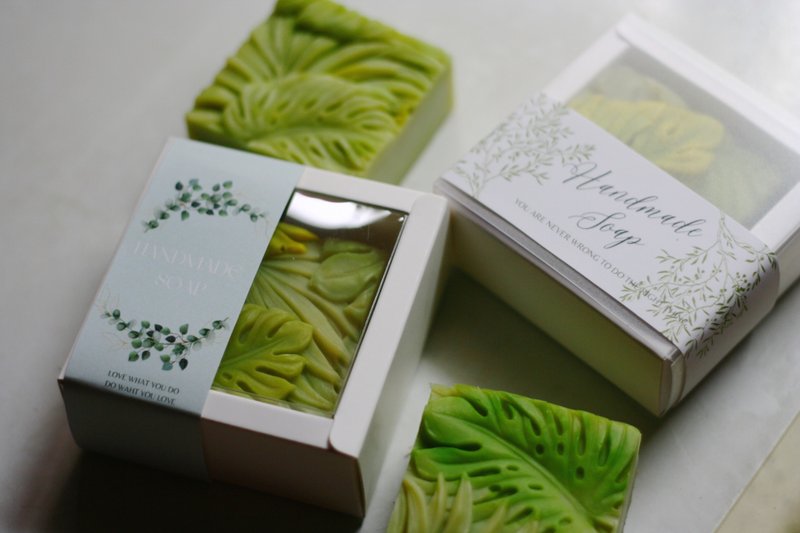 ||制皂工人||龟背芋造型手工皂 - 肥皂/手工皂 - 精油 