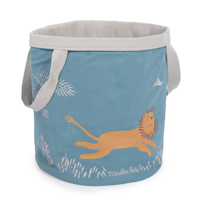 法国 Moulin Roty 小狮子收纳篮 - 儿童家具 - 棉．麻 多色