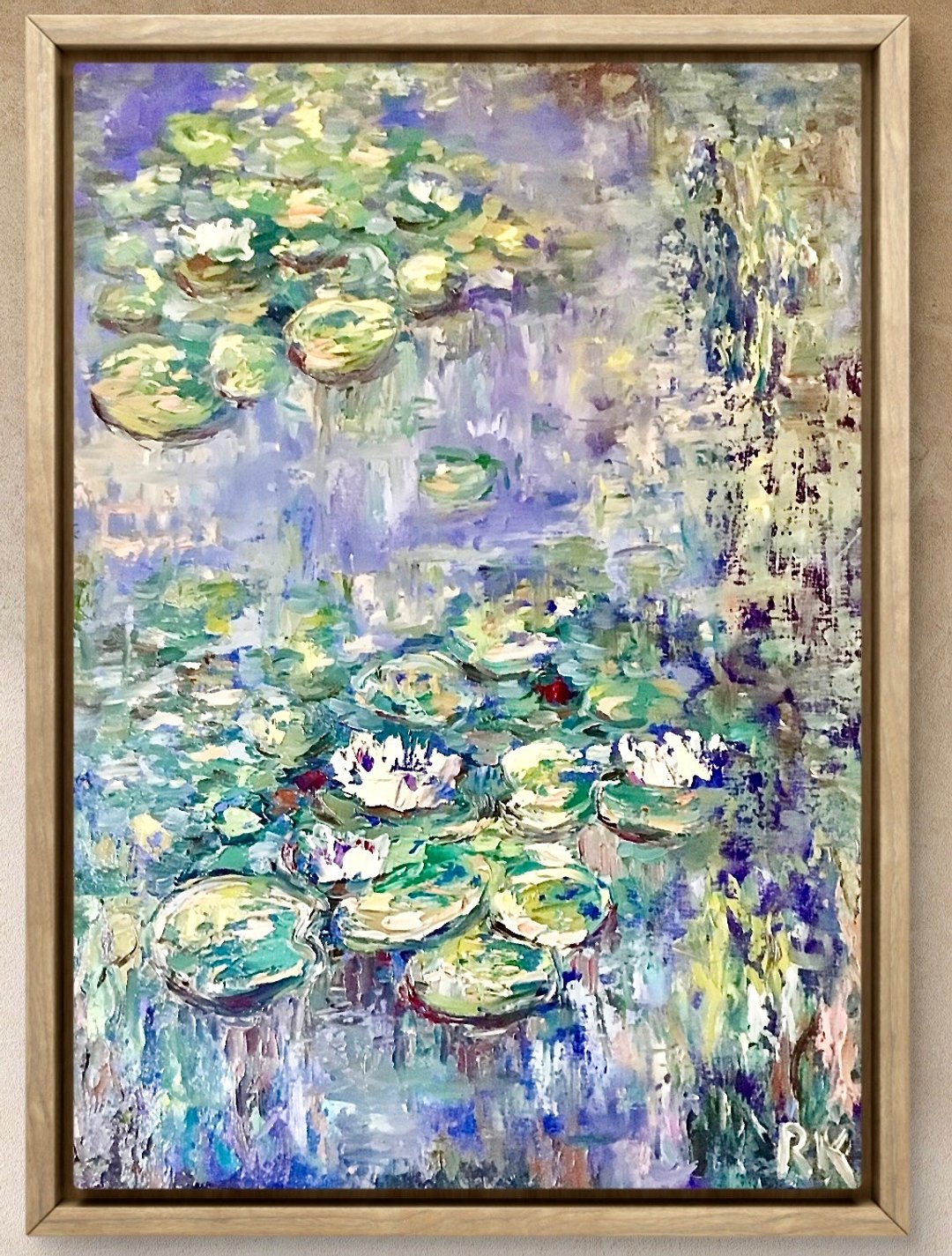 蓝色静谧．绽放
原创油画．画布．50 × 70 cm - 墙贴/壁贴 - 其他材质 蓝色