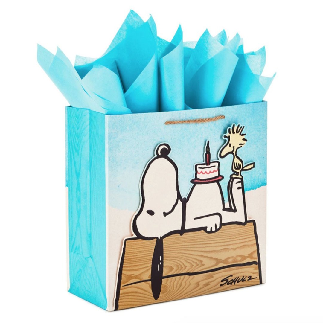 Snoopy礼物袋-史努比过生日【Hallmark-Peanuts 礼物袋】 - 包装材料 - 纸 蓝色