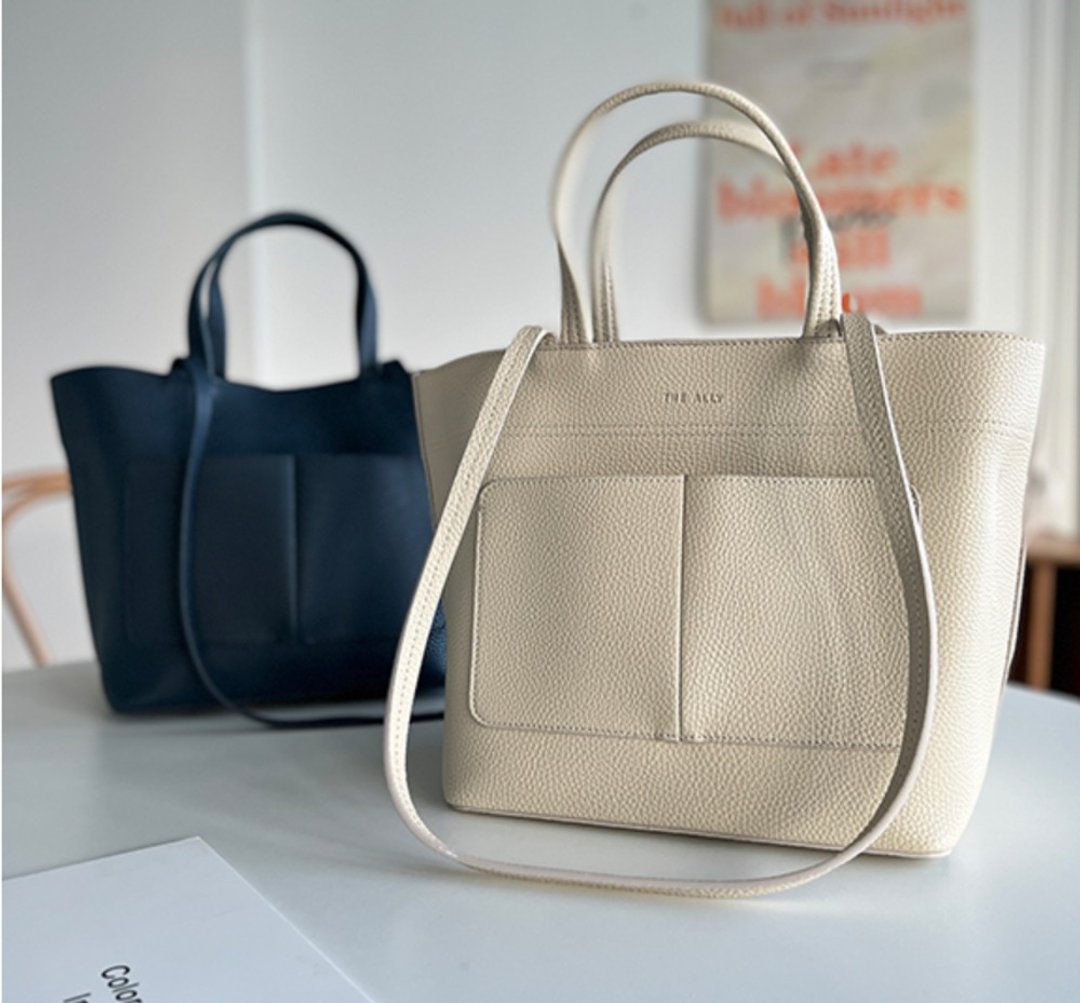 韩国 The Ally | Mary bag 메리백 | 多功能实用包 - 侧背包/斜挎包 - 人造皮革 咖啡色