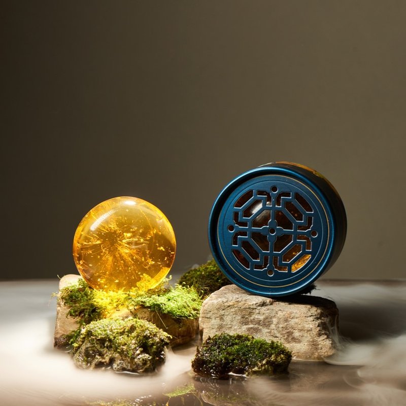 琉光山色透颜皂 . 晶玉【质感木质】- 纯金箔/无皂碱/敏感肌 - 肥皂/手工皂 - 植物．花 黄色