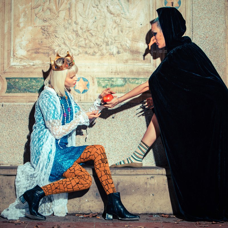 Gold Doldam 黄金石墙不对称羊毛混纺裤袜 - 丝袜 - 羊毛 金色