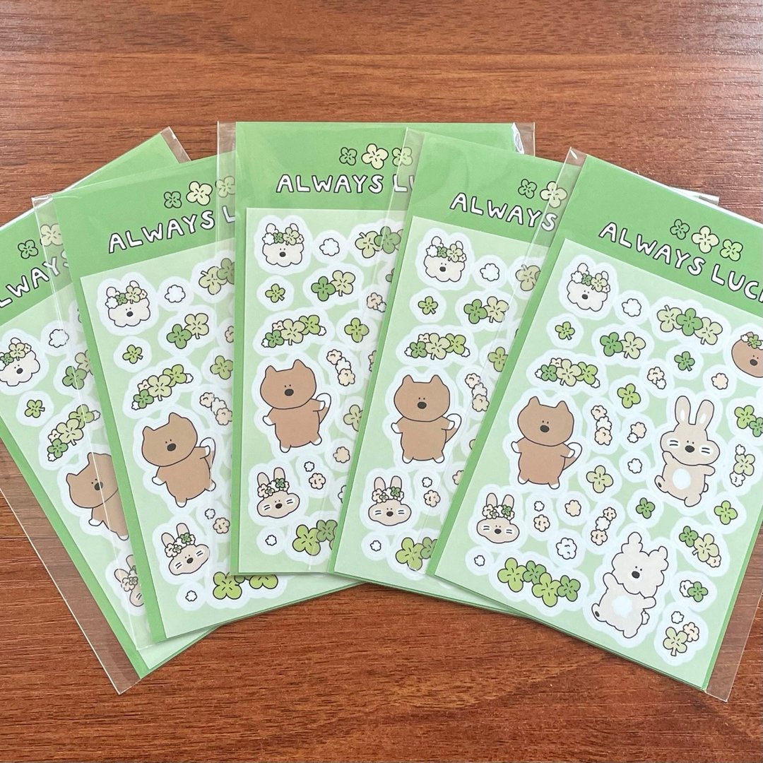 春日贴纸 3入组 - 贴纸 - 纸 多色
