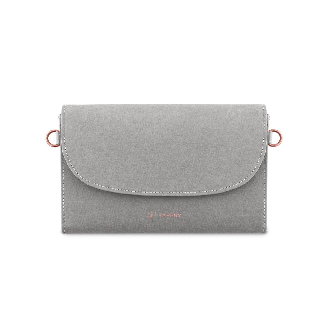 Omni Pouch 随行袋 - 袋芯 - 石灰 可拆换式掀盖 抗菌纯素皮革 - 手提包/手提袋 - 其他材质 灰色