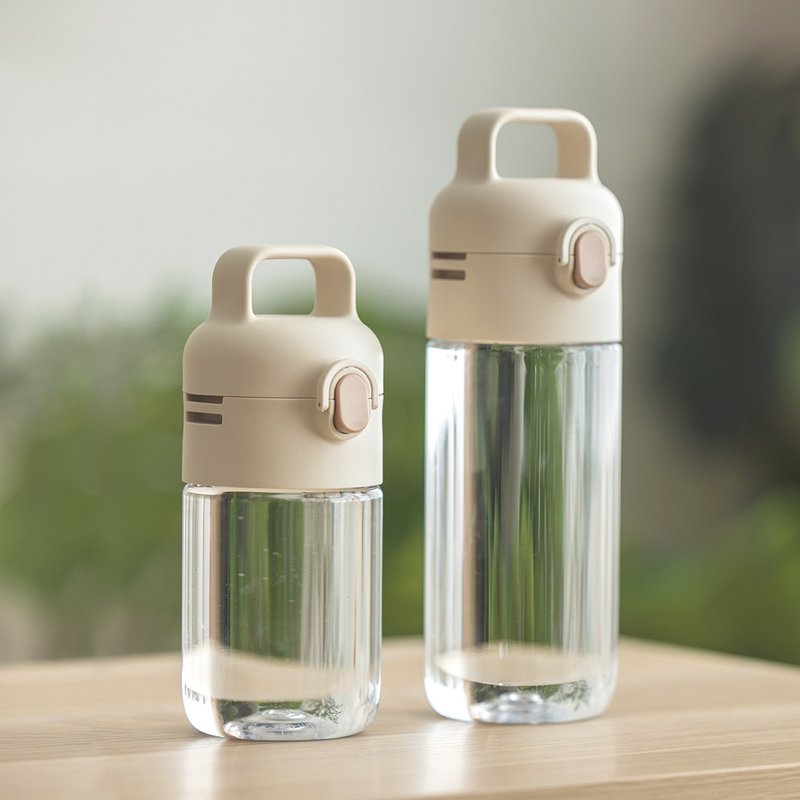 QA BOTTLE 生活水瓶 - 质感米 ( 直饮 / 吸管杯 ) - 水瓶/水壶 - 塑料 卡其色