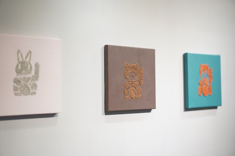 现货AHM IARTS 厚砌画-招财动物系列 体验礼盒 - 插画/绘画/写字 - 棉．麻 