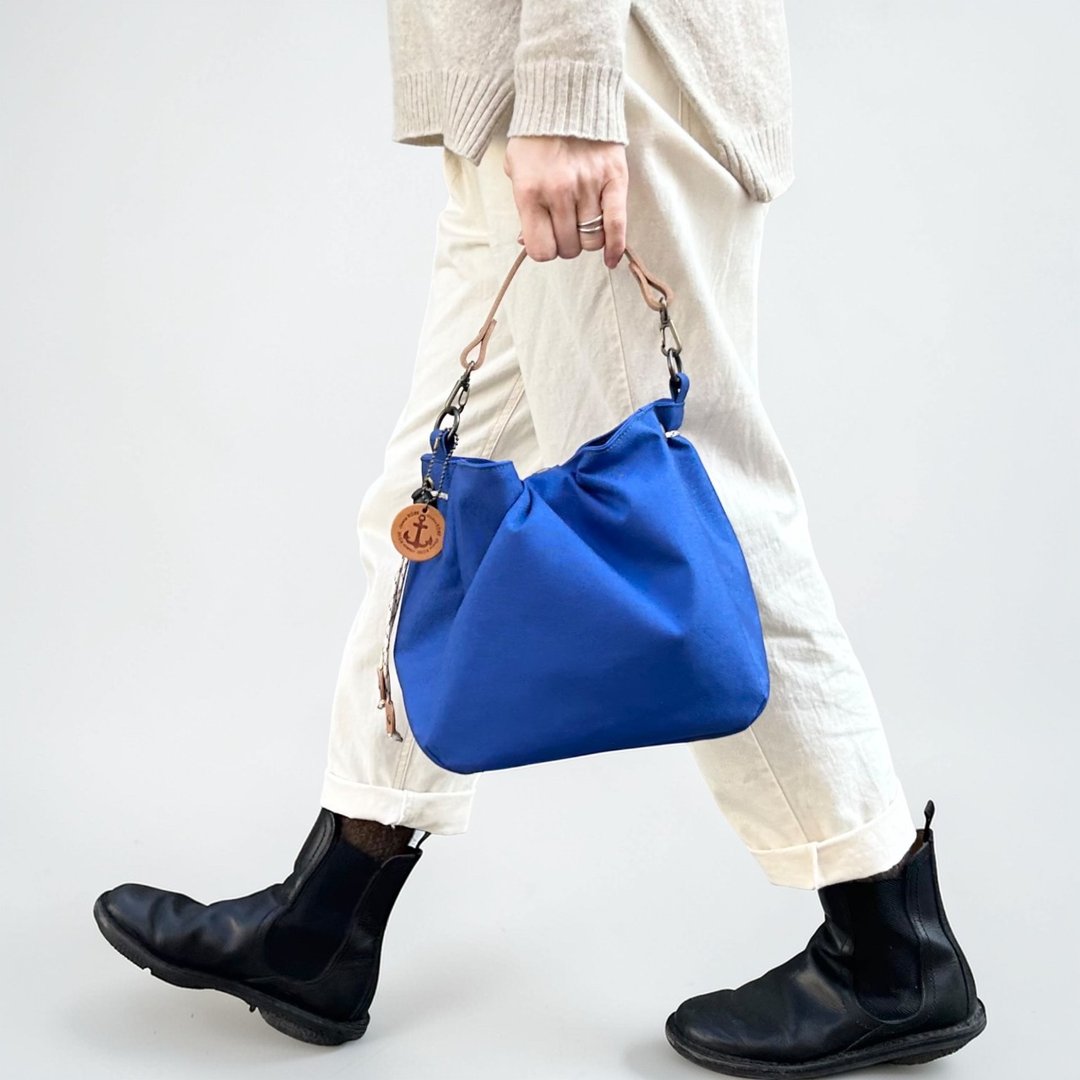 BALON mini 蓝色 x 米色 CORDURA 拨水尼龙材质包款 - 侧背包/斜挎包 - 尼龙 蓝色