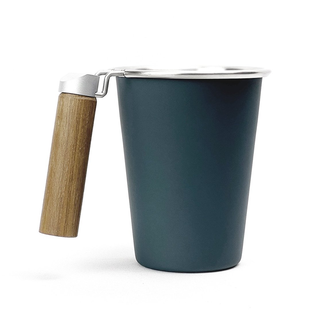 木柄iO杯 (藏青) - 咖啡杯/马克杯 - 不锈钢 蓝色