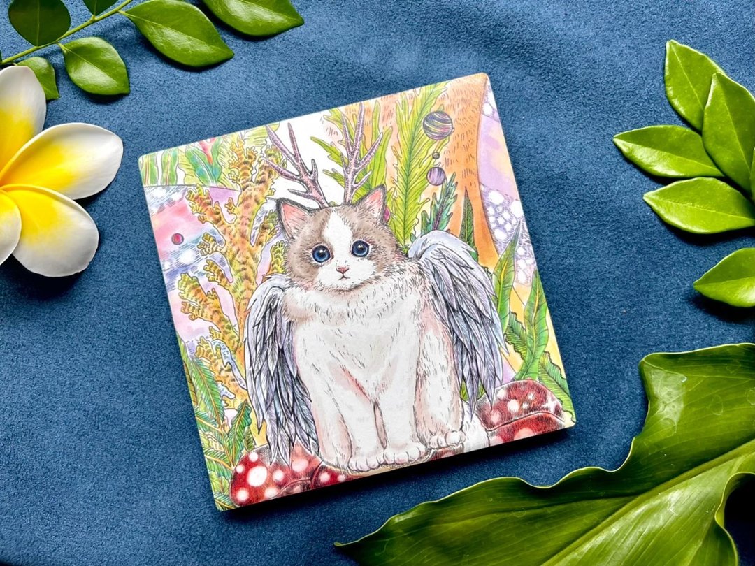 陶瓷吸水杯垫 - 杯垫 - 陶 多色
