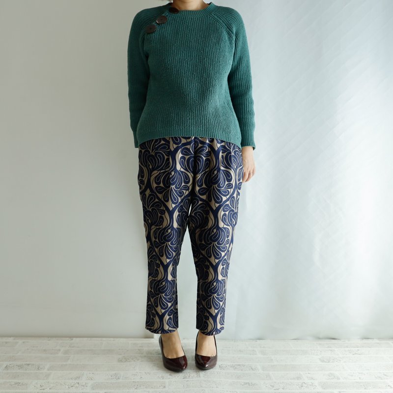 Covent Garden 灰色 - 恰到好处的狂野风格缇花锥形裤 M/L 尺寸 - 女装长裤 - 丝．绢 红色