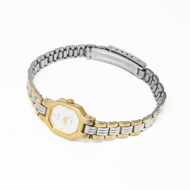 Pulsar 琶莎 90 年代 古董石英表 - 女表 - 其他金属 银色