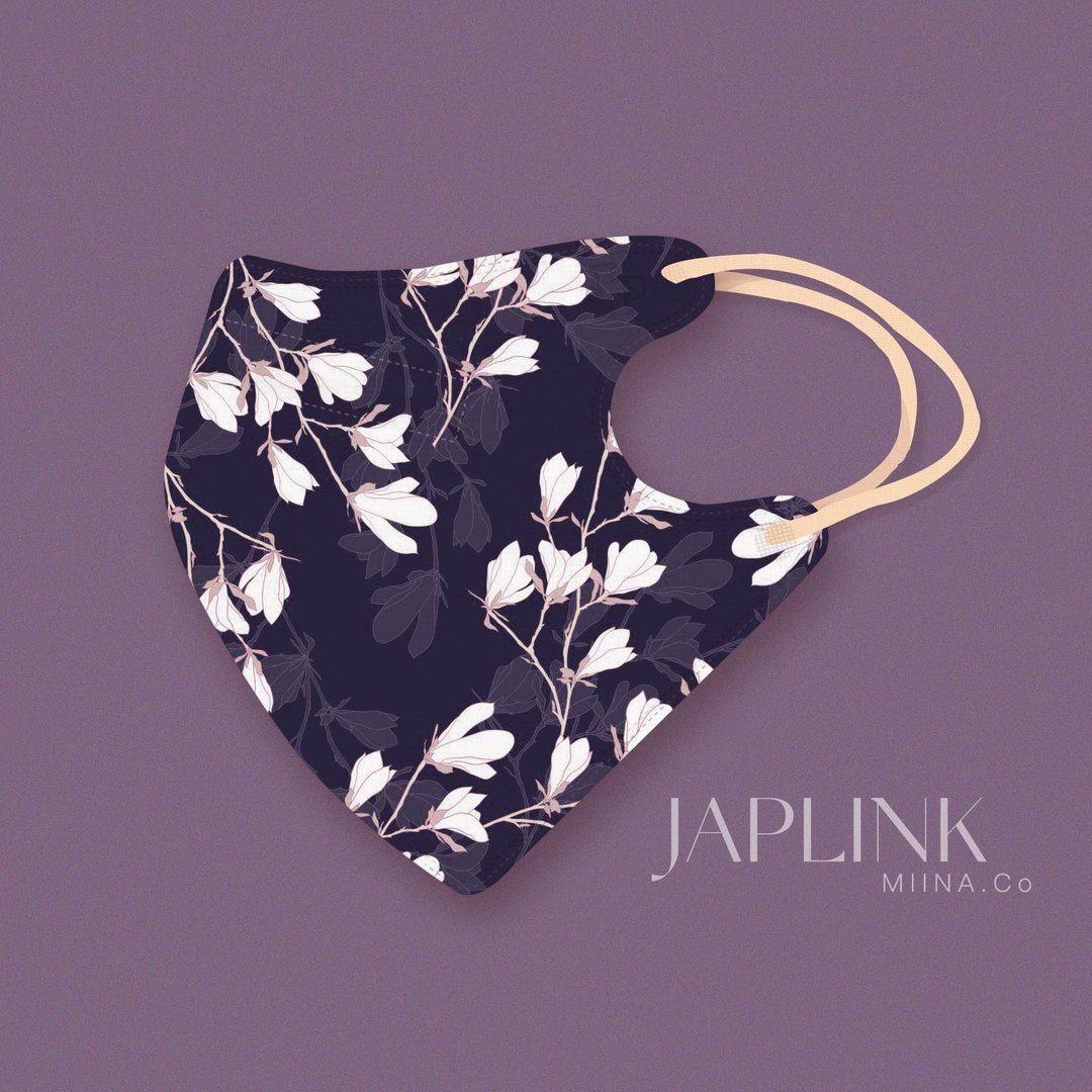 【标准】JAPLINK HEPA 高科技水驻极 立体医疗口罩-白玉兰 - 口罩 - 聚酯纤维 紫色