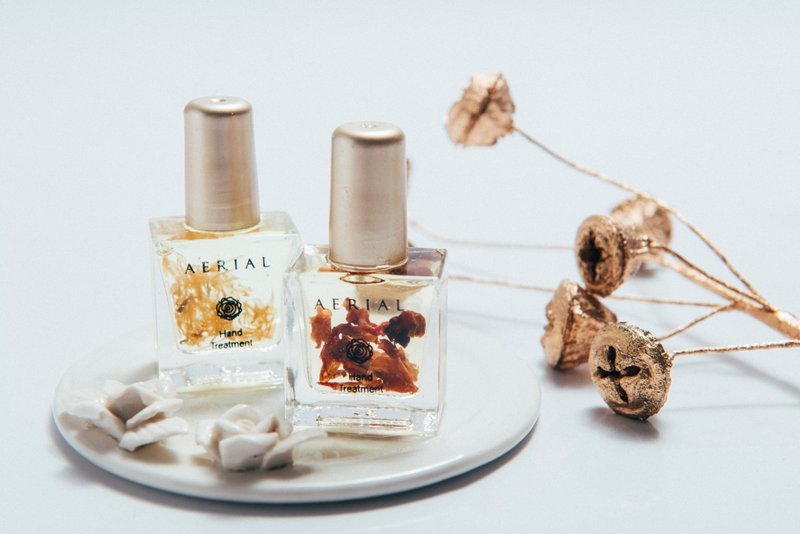 【艾黎儿】天然干燥花玫瑰+橙花精油护手精华组 护手油指缘油 - 手足保养 - 精油 粉红色