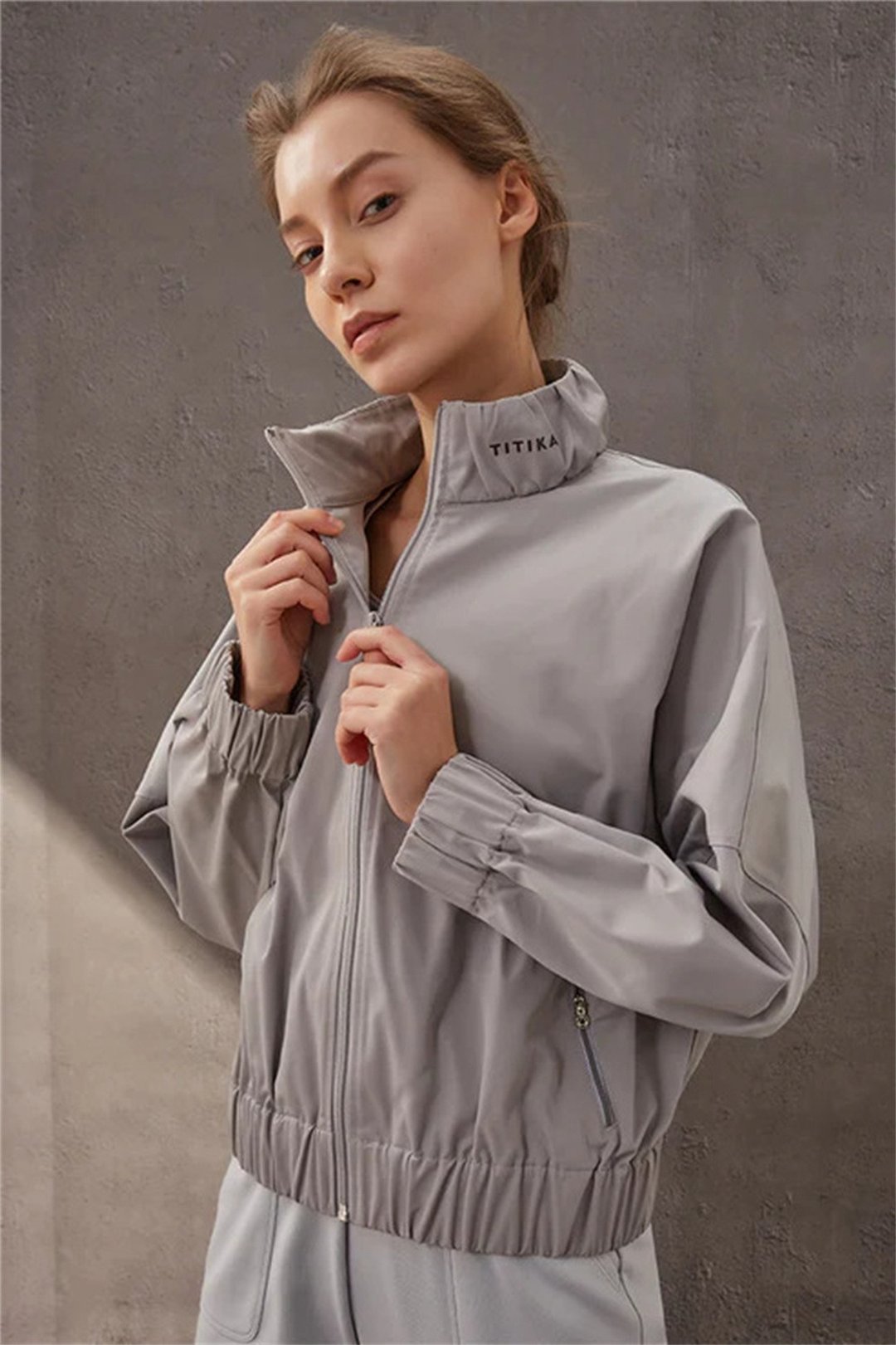 Always Effortless Jacket - 女装瑜珈服 - 聚酯纤维 灰色
