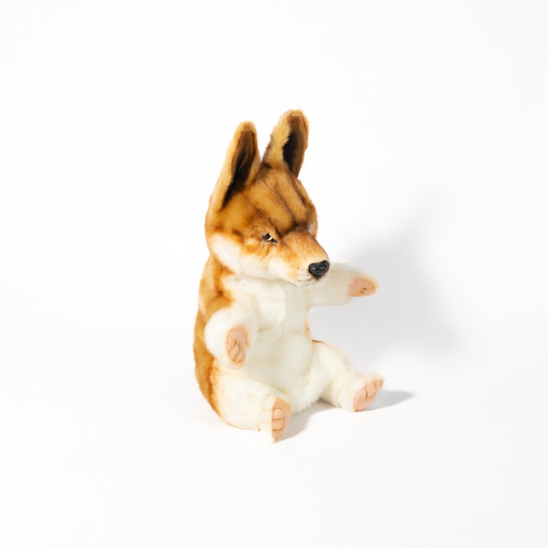 Hansa 8656-野犬手偶 33厘米(合嘴) - 玩偶/公仔 - 环保材料 橘色