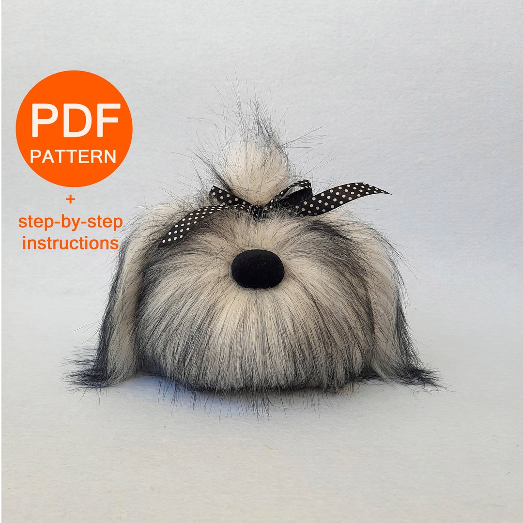 Dog Gnome PATTERN, PDF Sewing Pattern Gnomes, Plush Gnome Tutorial PDF Pattern, - 手工艺教程/工具书 - 其他材质 