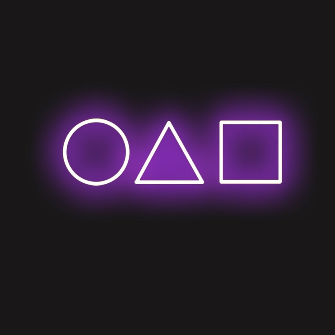 鱿鱼游戏 霓虹灯 Squid Game LED发光字Neon Sign装饰广告招牌 - 灯具/灯饰 - 压克力 透明