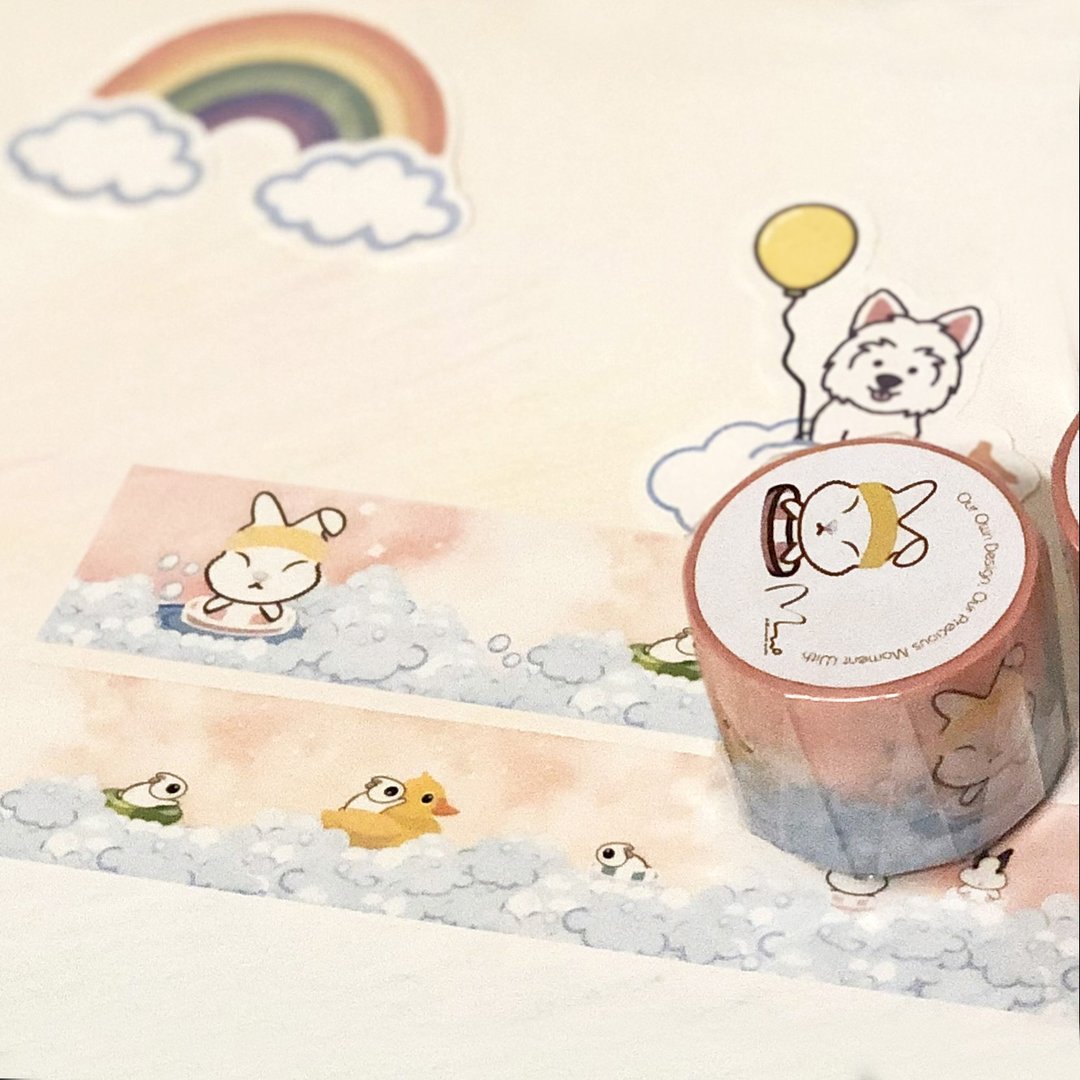 肶肶兔—生活日常 纸胶带 | 泡抱系列 - 纸胶带 - 纸 
