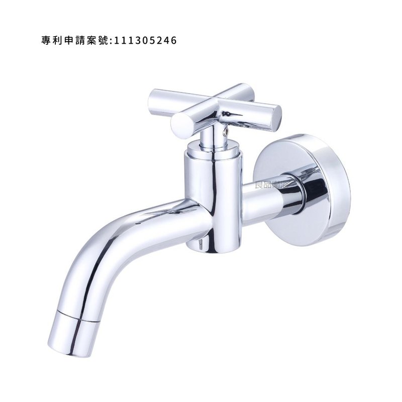 34-116 简十字水栓【专利申请案号:111305246】 - 卫浴用品 - 铜/黄铜 银色
