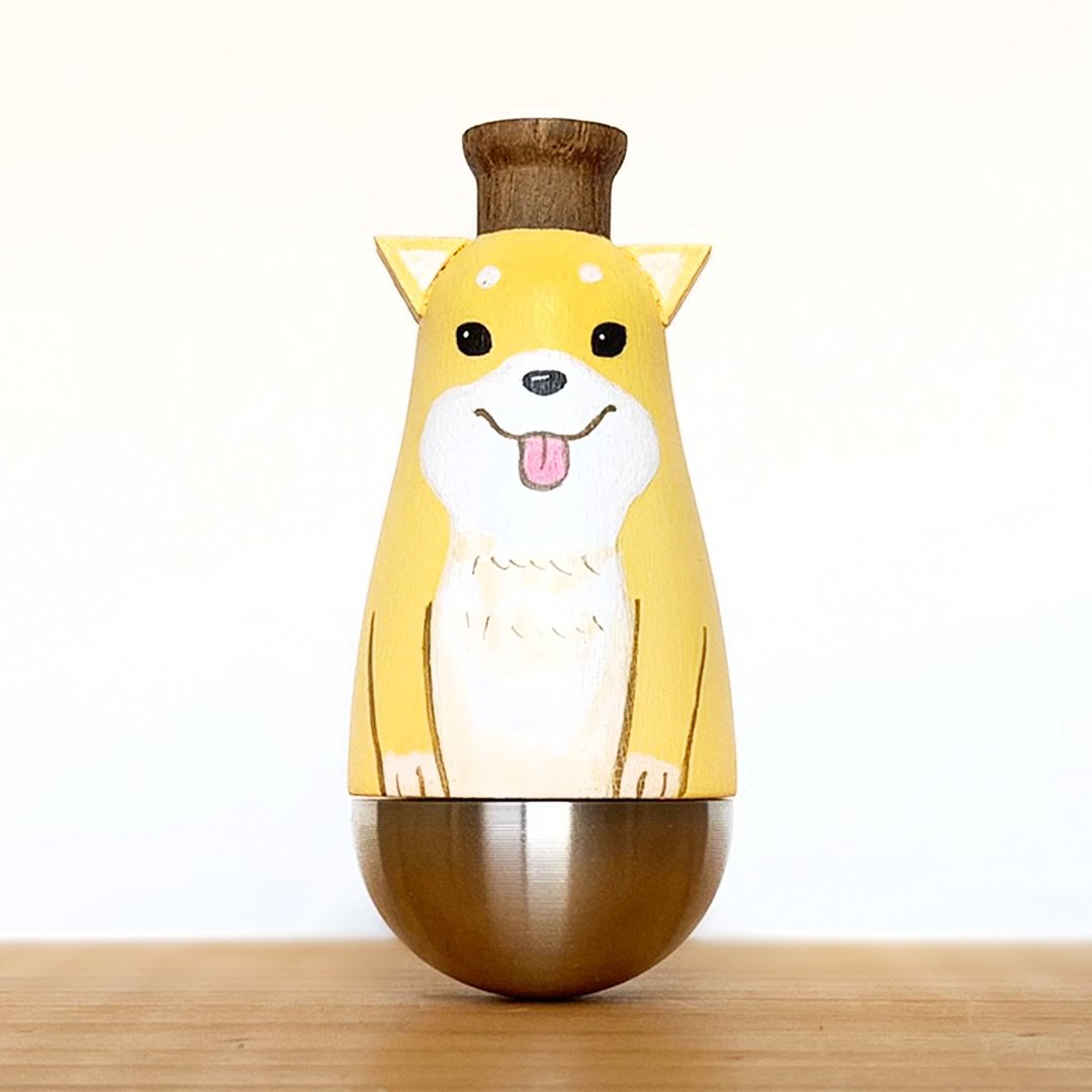 闻森笛 – 柴犬 卡祖笛 KAZOO 公仔 - 吉他/乐器 - 木头 黄色