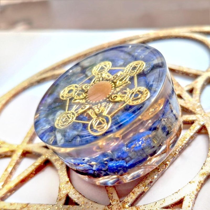 梅塔特隆立方体奥刚随身盘 | 青金石 - 其他 - 水晶 蓝色