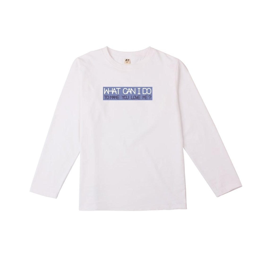 【每人心中都有一首歌】What Can I Do 长T/男女T/T-Shirt - 女装 T 恤 - 棉．麻 黑色