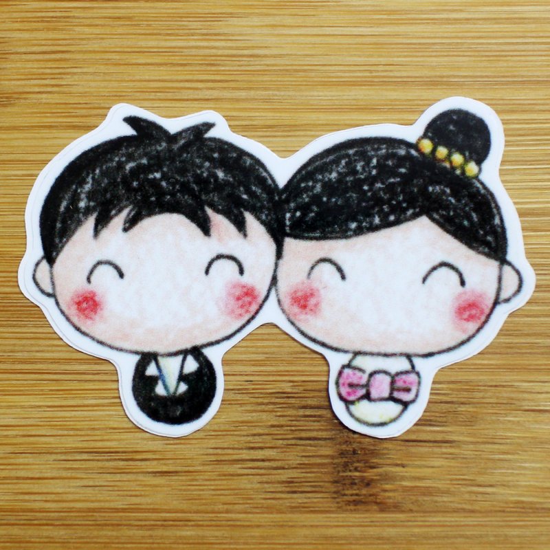 防水贴纸(小)_婚礼娃娃 - 贴纸 - 塑料 