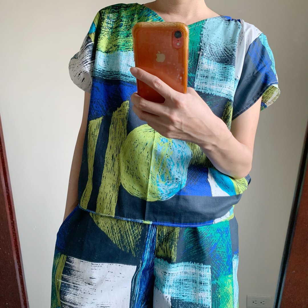 法国袖宽裤订制大人套装 - 女装长裤 - 棉．麻 