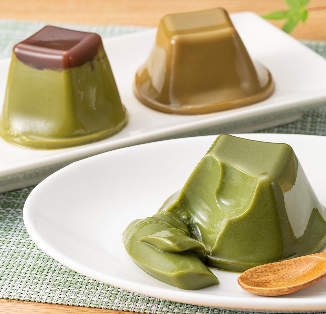 三种茶布丁 - 宇治金时 + 抹茶豆乳 + 焙茶豆乳 共 6 入 - 奶冻/布丁 - 新鲜食材 绿色
