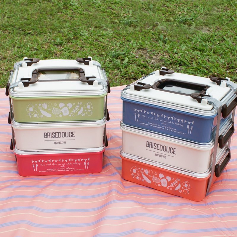 【DESTINO STYLE】日本B/D三层式组合野餐盒 公司货 日本制 - 便当盒/饭盒 - 塑料 