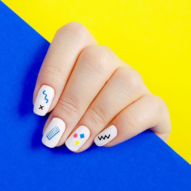 Surprise Tattoos / 几何学家 指甲 纹身贴纸 - 纹身贴 - 纸 多色