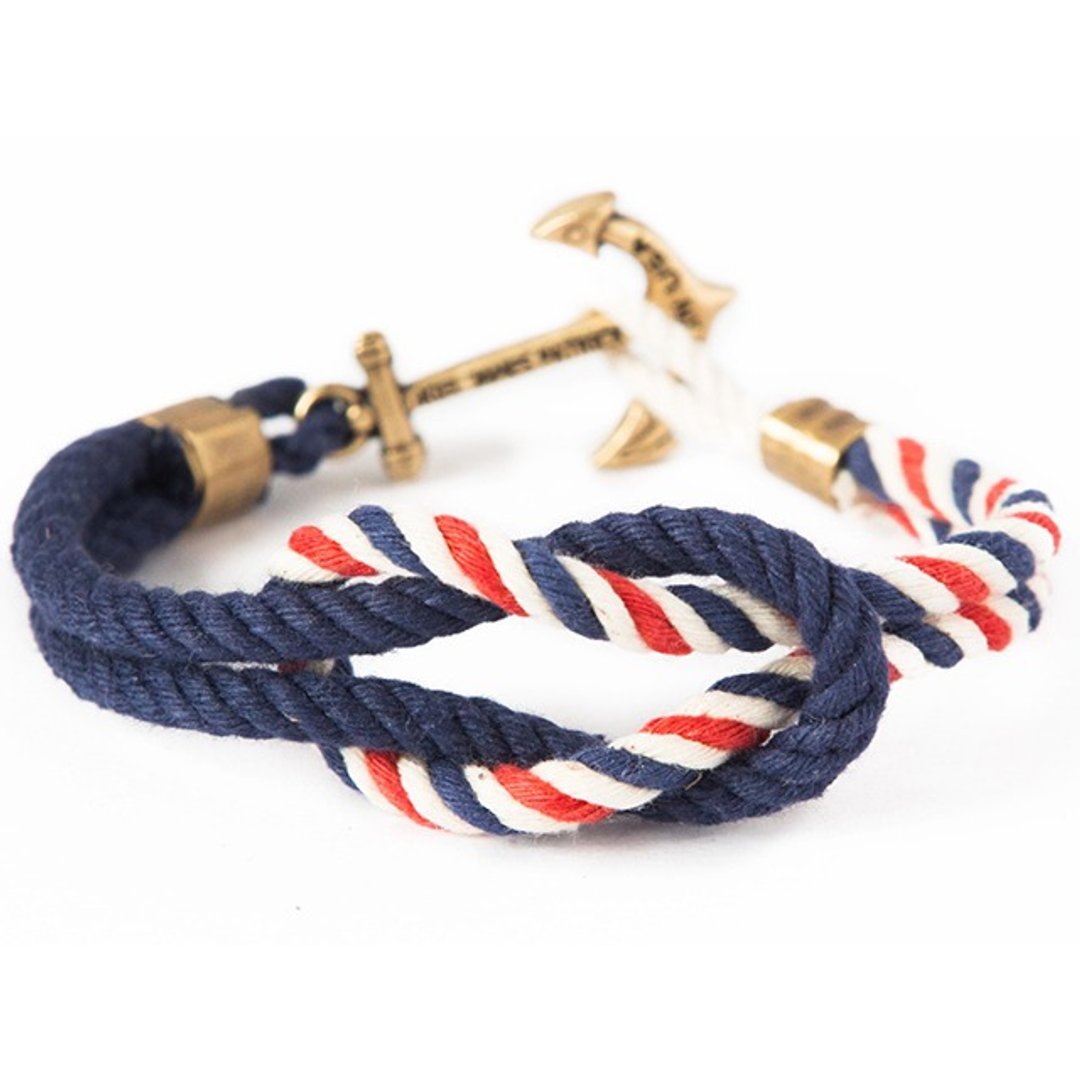 美国新英格兰Kiel James Patrick手工制作American Coast手环 - 手链/手环 - 棉 