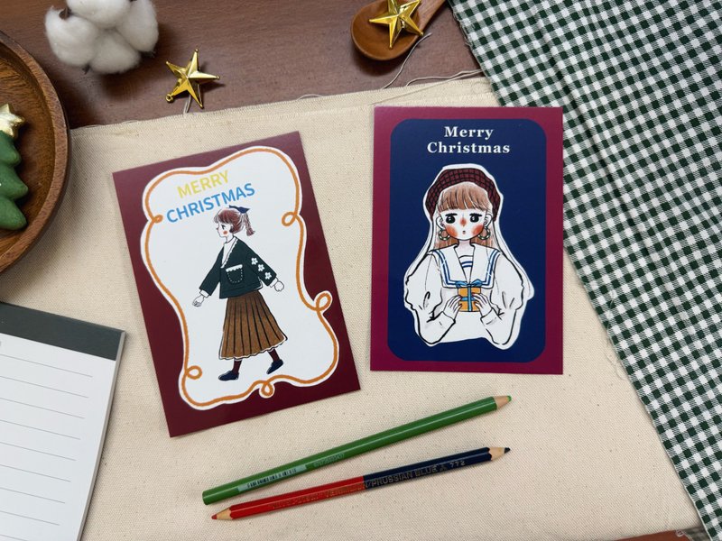 明信片 复刻回忆(白色的雪/礼物) - 卡片/明信片 - 纸 