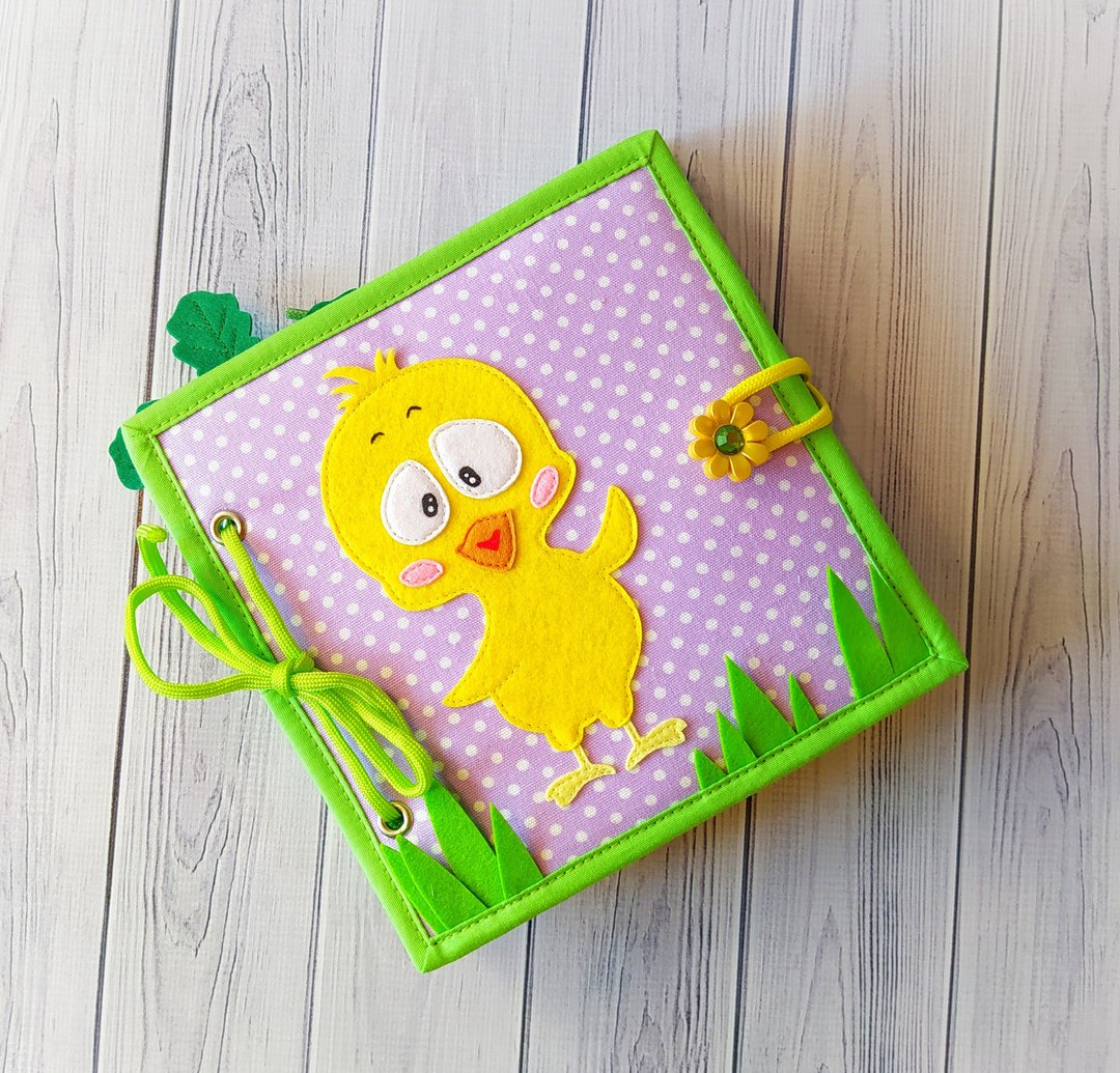 Quiet book Soft activity book Montessori educational toy Sensory soft toy - 玩具/玩偶 - 其他材质 