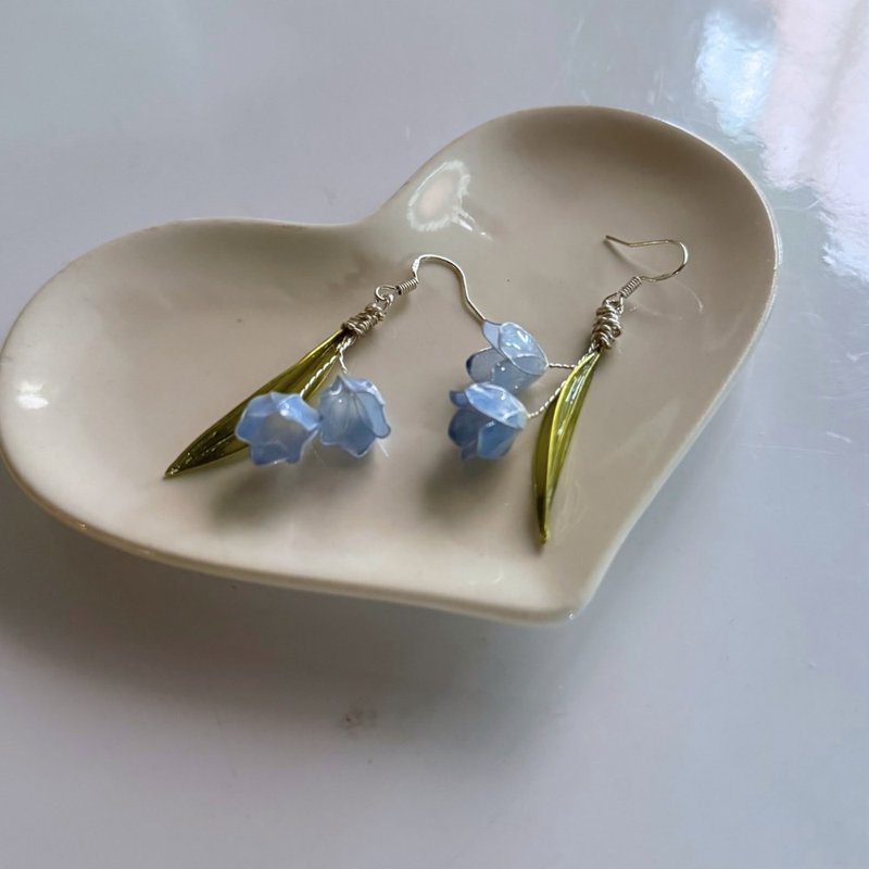 订制清新风铃兰 - 耳环/耳夹 - 树脂 
