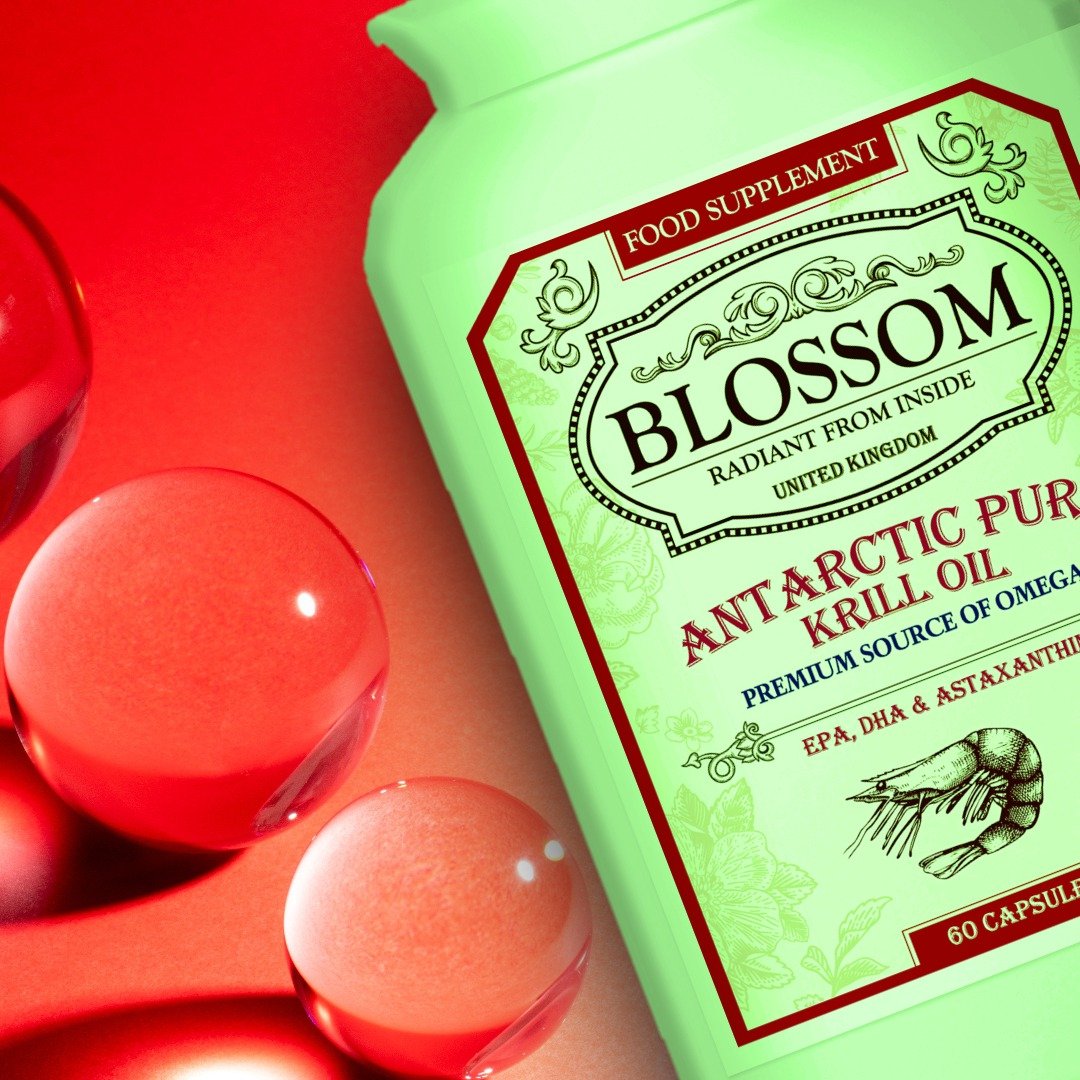英国 Blossom 纯南极磷虾油 (60 粒) - 健康/养生 - 浓缩/萃取物 红色