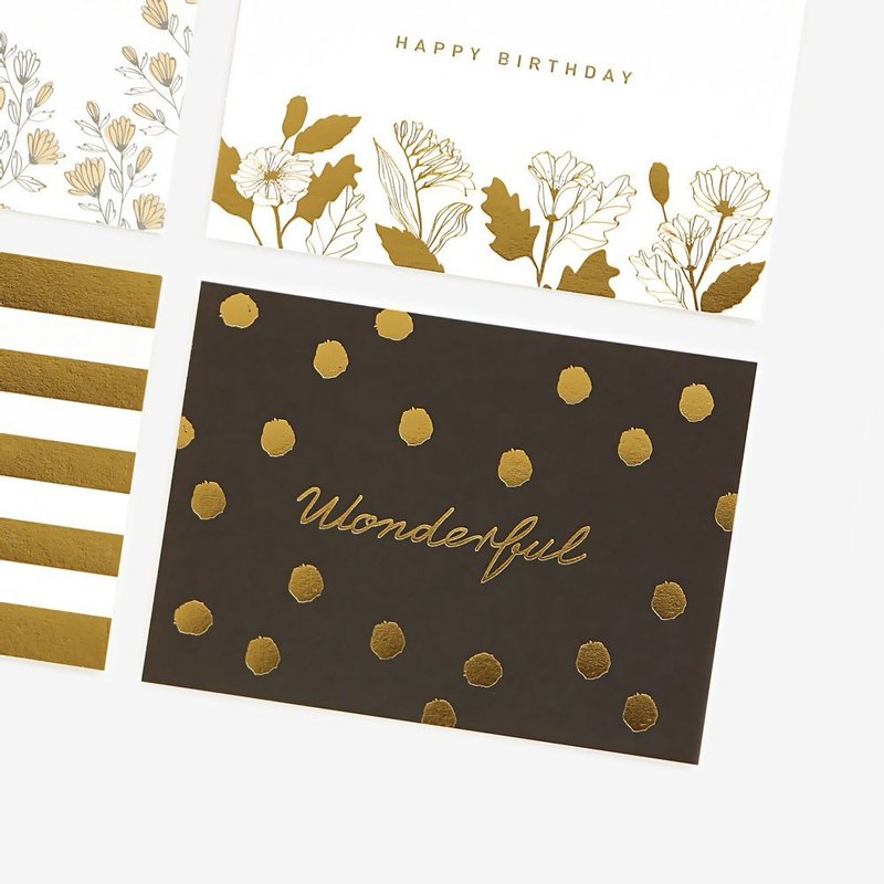 Dailylike 经典时刻明信片卡片V2-02 美妙 wonderful,E2D27324 - 卡片/明信片 - 纸 黑色