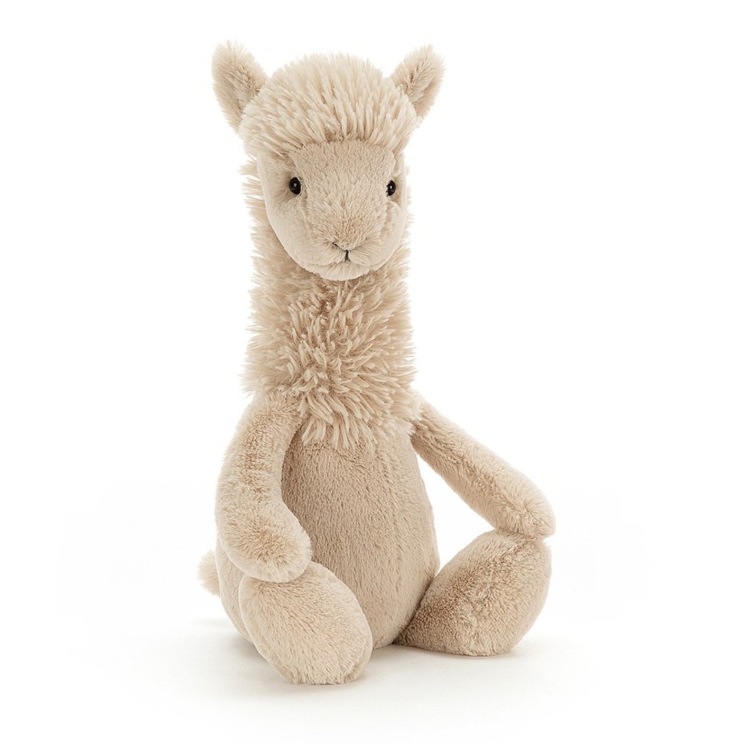 Jellycat Bashful Llama 草尼马 31厘米 - 玩偶/公仔 - 聚酯纤维 卡其色
