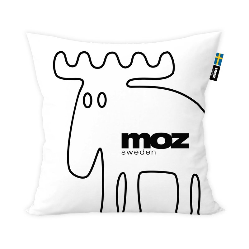 moz瑞典 北欧风双面抱枕套(原创线条)45cm - 枕头/抱枕 - 聚酯纤维 