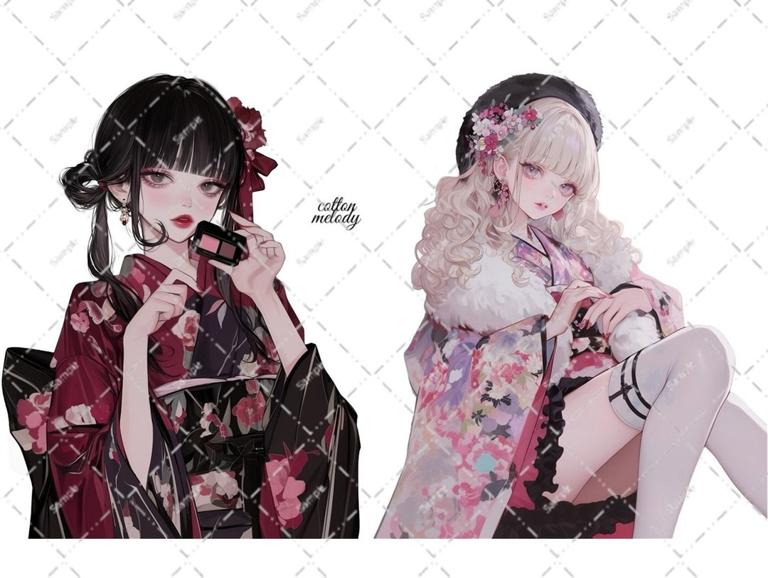 原创贴纸 no.7662 人物贴纸 原创贴纸 人物贴纸 女孩贴纸 原创人物贴纸 - 贴纸 - 纸 